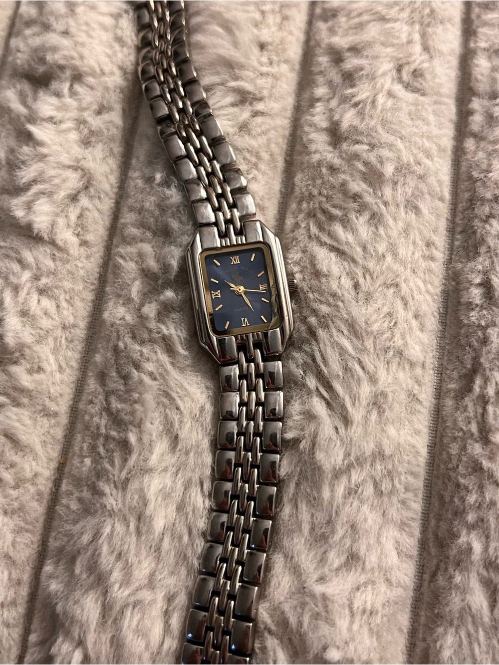 Ralph Lauren Silver Bracelet Watch with Navy Blue Dial - Picture 2 of 4